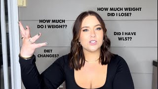 Addressing my recent weightloss