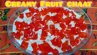 CREAMY FRUIT CHAAT | EASY FRUIT CHAAT