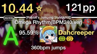 10.4⭐Dahcreeper | UPLIFT SPICE - Omega Rhythm(BPM240.Ver) [Rabbit's Jumping Style[AR9]] +NFDT 95.59%