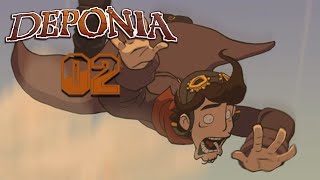 Nach dem Flug kommt der Fall~Let´s Deponia 02