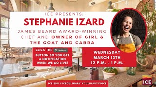 LIVESTREAM: ICE Presents Stephanie Izard