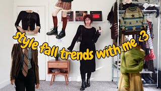 style fall trends with me (2024) ties, stripes, pop of red, stars, bows, mesh + more ౨ৎ