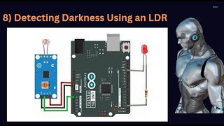 8) Detecting Darkness Using an LDR.( Microcontroller Lab )