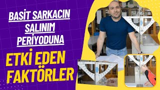 Basit Sarkacın Salınım Periyoduna Etki Eden Faktörler Lise ve Ortaokul Deneyleri Kurtuluş ATLI