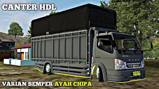 MOD BUSSID TERBARU || CANTER HDL VARIAN BEMPER AYAH CHIPA, Detail nya Bikin Ngiler 🤤