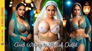 Stunning Arab Woman in Stylish Outfit | Virtual Social Media Influencer Fashion: Model Look Book