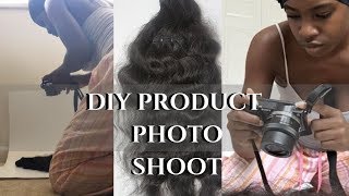 How to take your own product photos for your hair business| business VLOG