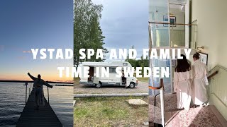 family trip to sweden⎢ystad spa with my sisters, driving in our van & barbecue by the lake