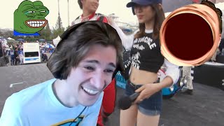 xQc CAN'T STOP LAUGHING at Red Bull Soapbox Race