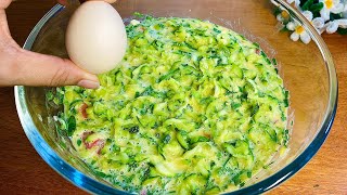 Just pour eggs over zucchini and the result will be amazing! Healthy,easy and very delicious recipes