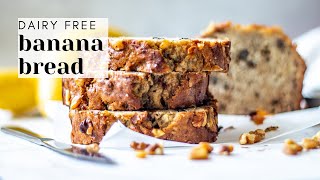 Dairy Free Banana Bread Recipe - Easy and Moist! #shorts