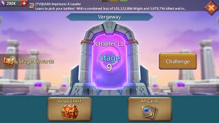 Lords mobile Vergeway chapter 11 stage 9