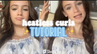 heatless curls tutorial! ( for pretty loose curls ) kylieslifestyle 💗