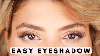 Super Easy Eyeshadow Tutorial For Hooded Eyes | Hajar Beauty