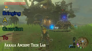 Bringing a Guardian to Akkala Ancient Tech lab in Zelda breath of the wild