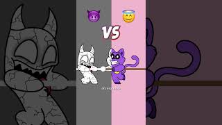 Which side are you on?Angel CATNAP vs Evil BANBAN#shorts #smilingcritters #catnap #banban