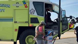 FIRE TRUCK Ride at The 2024 Dulles Plane Pull and Festival at Dulles International Airport