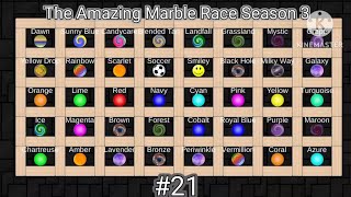 The Amazing Marble Race Season 3 Part 21 (Marble Run 2d)