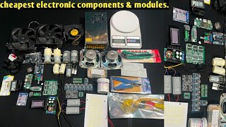 Cheapest All modules, sensors, amplifier, speaker,dc motor, water pump,led light etc.