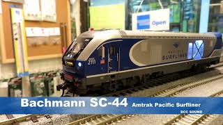 Bachmann SIEMENS SC-44 Amtrak Locomotive DCC Sound