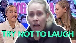 Try not to laugh challenge med Julie Bergan // Helén Skogstad får støt