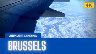 Airplane Landing | Brussels Airport | Brussels | Belgium | 4K