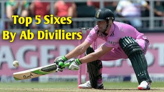 Top 5 Sixes By Ab Diviliers || Ab Diviliers Batting || Cricbeast