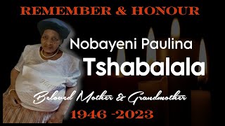 Nobayeni Paulina Tshabalala  Funeral Service