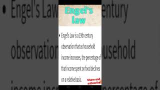 Engel's law (micro Economics)