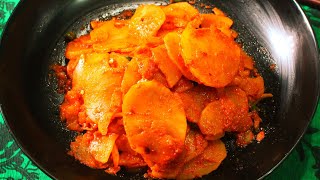 Korean Potato Kimchi (Very Spicy, Unique and Easy)! #cooking #koreanfood #food