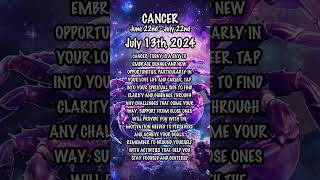 July 13th, 2024 #cancerhoroscope #dailyhoroscope  #dailyastrologyhoroscope #zodiac  #zodiacuniverse