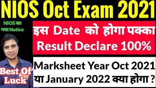 Nios October 2021 Result class 10th,12th Marksheet Year October या January #Nios #niosresult #shorts