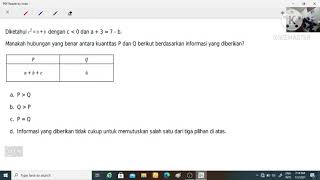 #tpskuantitatif #utbk2021 Soal Prediksi T.P.S Kuantitatif UTBK 2021 Kuantitas Data Part 1