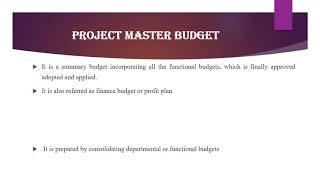 BUDGETS