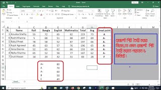 MS Excel Bangla-Part-01 | Student Result sheet in MS Excel Bangla Tutorial #excel #result sheet