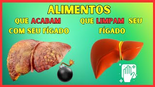 5 alimentos que acabam com seu fígado e 5 que limpam seu fígado!