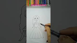 how to draw cute doll #easydrawimg#trending#art#youtubeshorts#viral#video#ytshorts#subscribe#kids