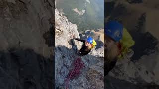 Castle mountain rock climb #banff #mountain