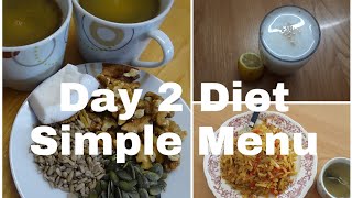 My Day 2 Diet Simple Menu