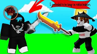 I pretended to be tanqr in roblox bedwars