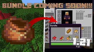 The BUNDLE Might Officially Be Added To Minecraft In 1.21! (New Leak)