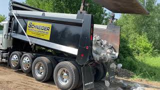 MACK GRANITE WITH A BIBEAU DUMPBOX