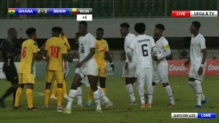 GHANA U20 (2)-(2) BENIN || GOALS AND CHANCES || EXTENDED HIGHLIGHTS