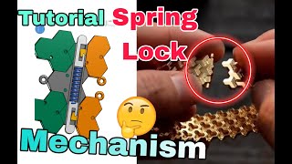 bracelet spring lock tutorial, bracelet spring lock explanation. how to make spring lock!!