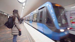 Sweden, Stockholm, Gardet Subway Station