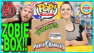 SIGNED FUNKO POP! Zobie Box Mystery UNBOXING | TMNT, Power Rangers, Avengers, & MORE!