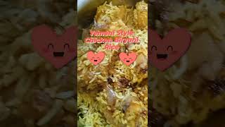 Yemeni Style Chicken Biryani Rice #cookingchannel #shorts #biryanirecipe #chickenbiryanirecipe