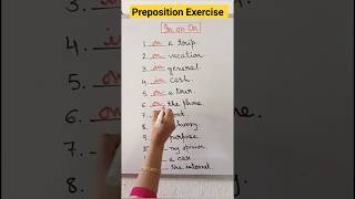 In and On preposition.  #viral #preposition #education #english #englishgrammar