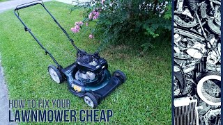 EASY & CHEAP Lawn Mower Repair | Rust Repair | Installing Blade | Mulch Repair