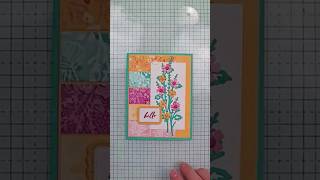 Making a Colorful Hello Card With Stampin' Up! Flowers of Beauty